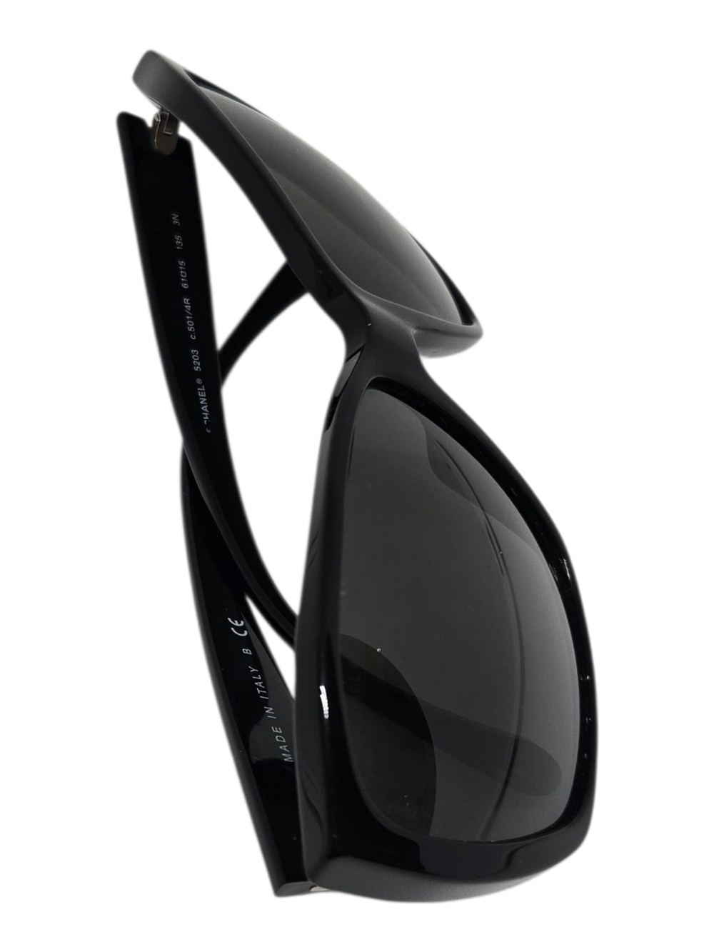 CHANEL Black Oversized Women's Sunglasses With COA - Picture 2 of 16